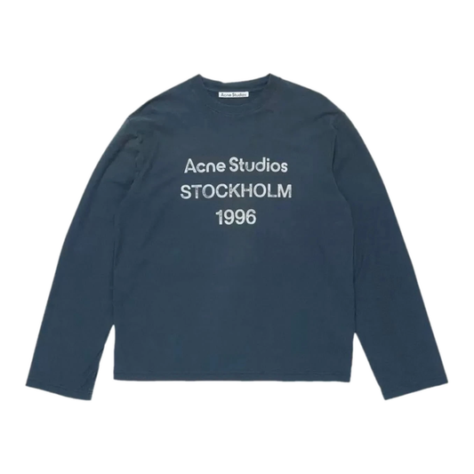 Acne Studios Stockholm 1996 كم طويل كحلي
