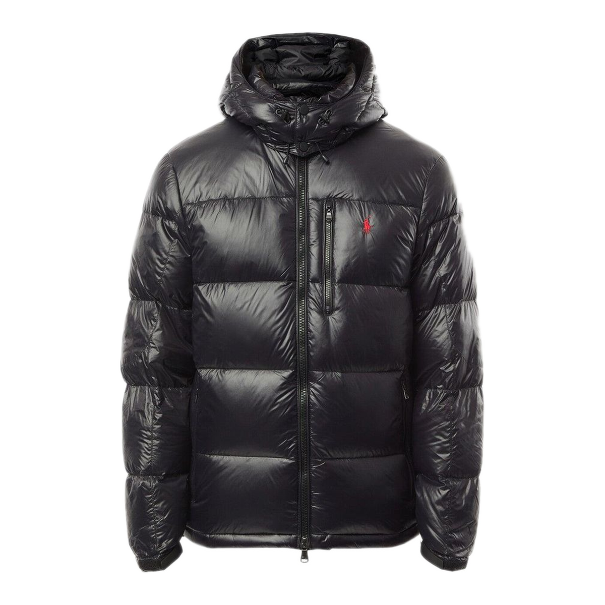 Polo Ralph Lauren بوفر بولو أسود لامع بكبوشة